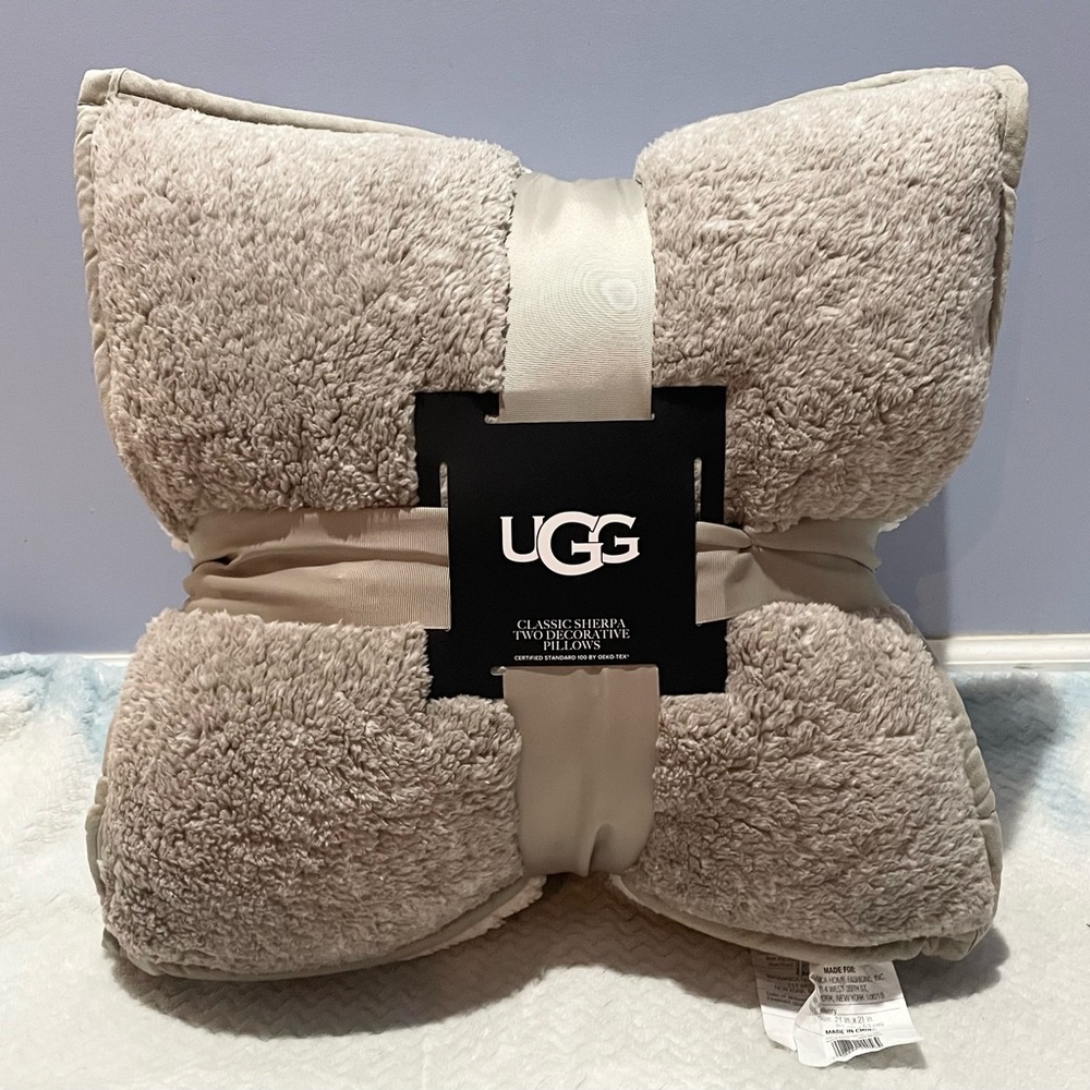UGG CLASSIC SHERPA TWO DECORATIVE PILLOW'S